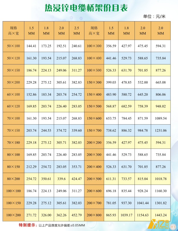 热浸锌电缆桥架